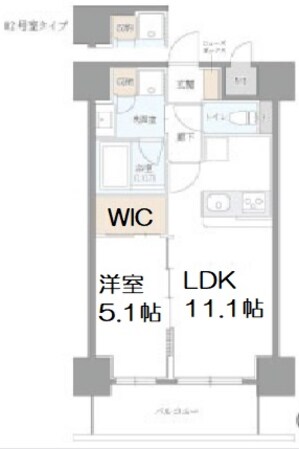 esteOeste難波元町の物件間取画像